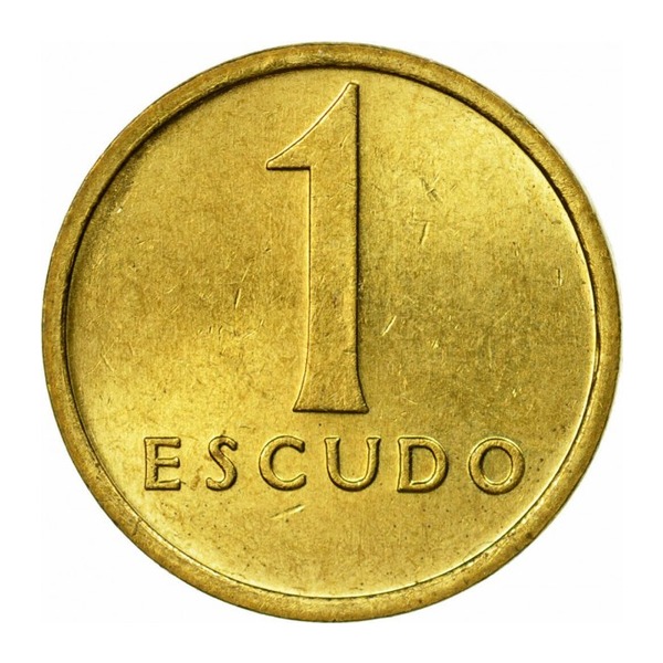 1 Portuguese Escudo coin (small type) (reverse)