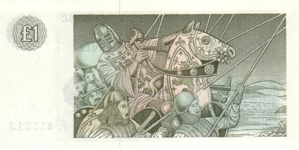 1 Pound Sterling GBR Banknote (Clydesdale Bank Issue) 1982-1988 (reverse)
