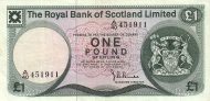 1 Pound Sterling GBR Banknote (Royal Bank of Scotland Issue) 1972