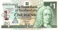 1 Pound Sterling GBR Banknote (Royal Bank of Scotland Issue) 1997