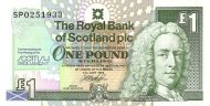 1 Pound Sterling GBR Banknote (Royal Bank of Scotland Issue) 1999