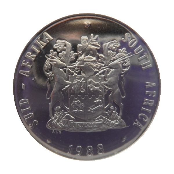 1 Rand coin (Springbok, 1977-1989)