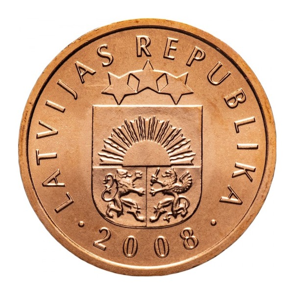 1 Santims coin Latvia