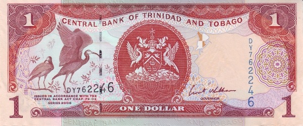 1 Trinidad Tobago Dollar Paper Banknote (2006)