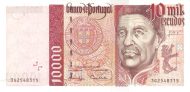 10.000 Escudos POR Banknote (Mid-20th Century Escudo Notes) 1996-1998