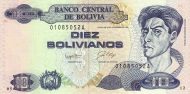 10 Bolivian Bolivianos Banknote (Cecilio Guzman De Rojas)