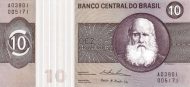 10 Brazilian Cruzeiros Banknote (Dom Pedro Ii)