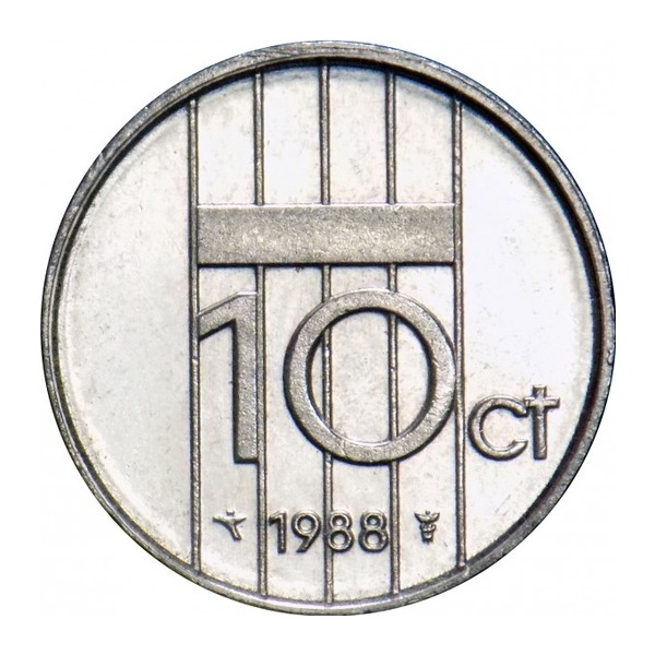 10 cent coin (Beatrix) (reverse)