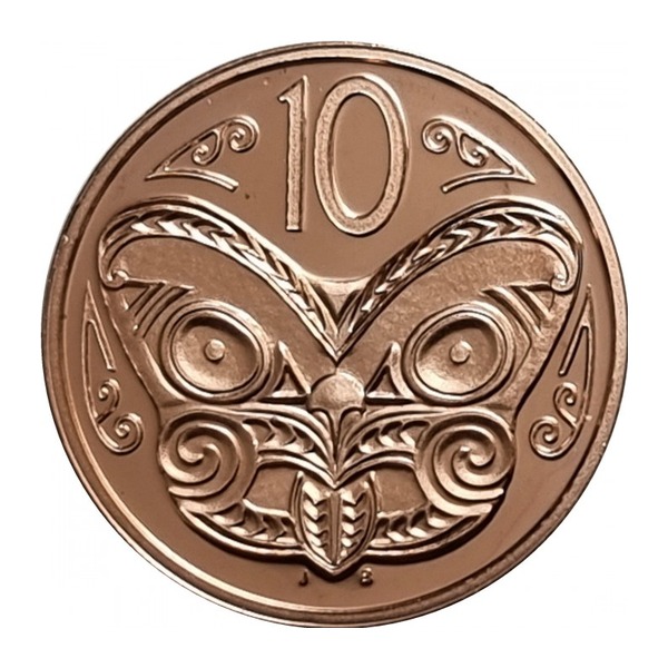 10 cent coin New Zealand (old type) (reverse)
