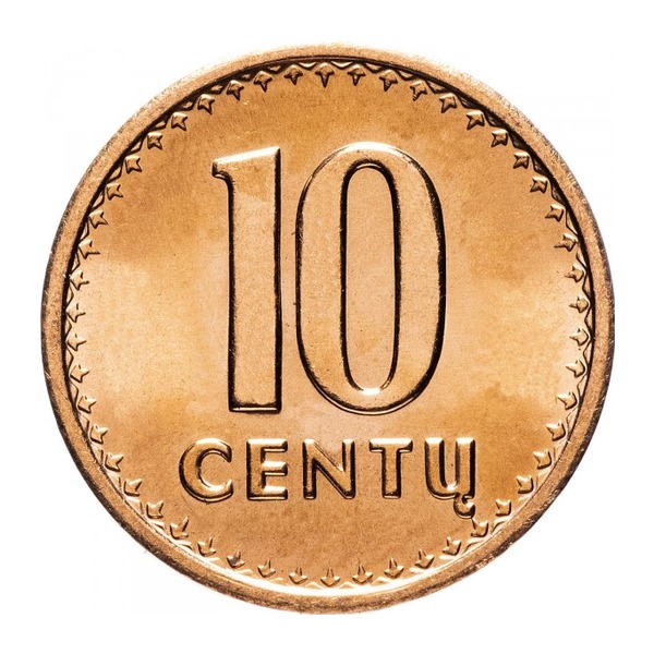 10 Centas coin Lithuania (1991-1996) (reverse)