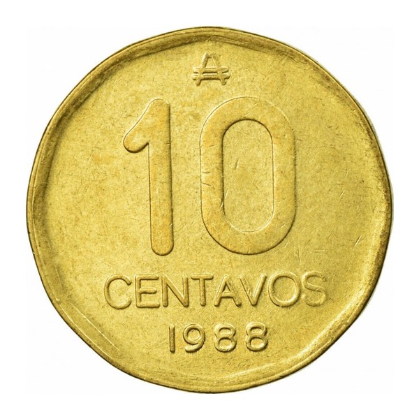 10 Centavos coin Argentina (reverse)