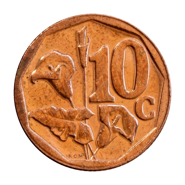 10 Cents coin (Arum Lily, Copper-Coloured) (reverse)