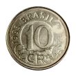 10 Cruzeiros Reais coin (Southern Tamandua)