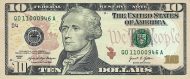 10 Dollars USA Banknote (Standard Issue) 2021
