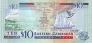 10 Dollars XCD Banknote (2003 'Silver Foil' Issue) 2003