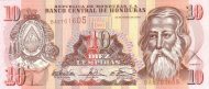10 Honduran Lempira Banknote (Jose Trinidad Cabanas)