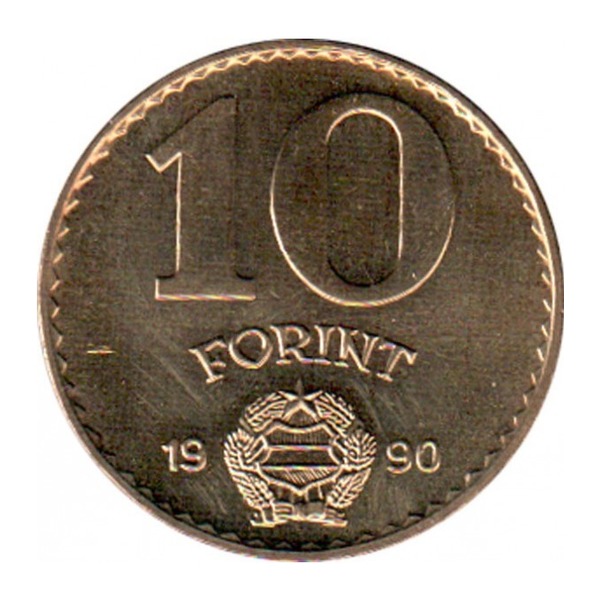 10 Hungarian Forints coin (reverse)