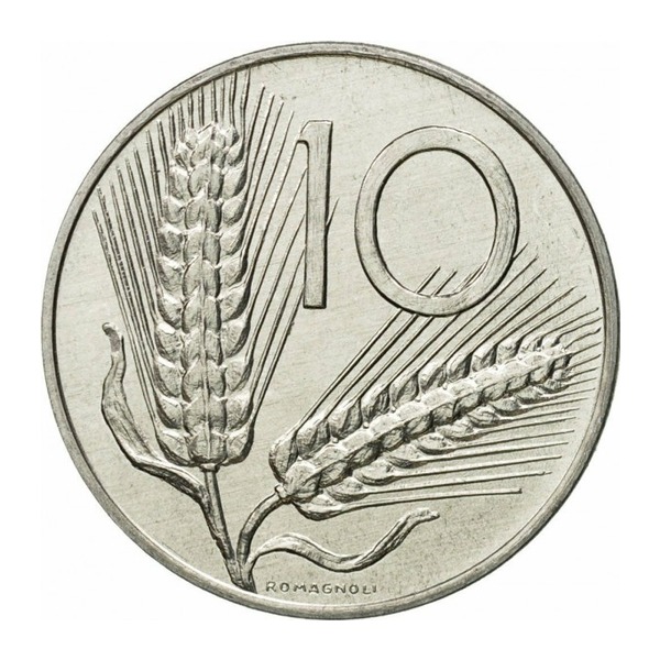10 Italian Lire coin (reverse)