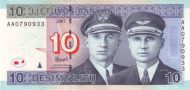 10 Litų LIT Banknote (Final Litas Series (2007)) 2007