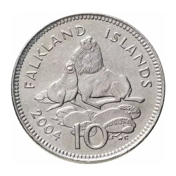 10 pence coin Falkland Islands (reverse)