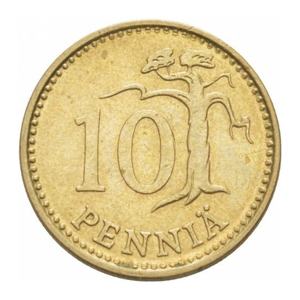 10 pennia coin Finland (aluminium bronze) (reverse)