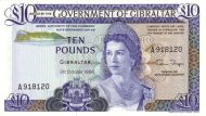 10 Pounds GIB Banknote (1975–1988 Issue) 1975