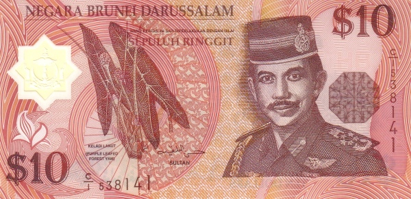 10 Ringgit / Dollars BRN Banknote (1996–2008 Issues) 1996-2008