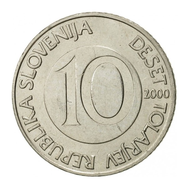 10 Slovenian Tolars coin