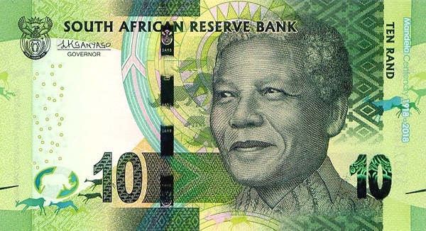 10 South African Rand Banknote (Madiba 100Th Birthday)