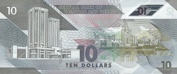 10 Trinidad And Tobago Dollars Banknote (reverse)