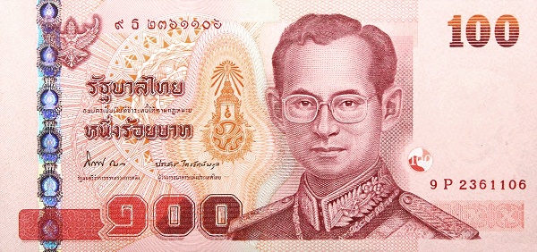 100 Baht THB Banknote (Standard Issue) 2012