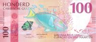 100 Caribbean Guilder Banknote (Spotlight Parrot Fish)