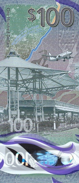 100 Dollars BRB Banknote (Standard Issue) 2022 (reverse)