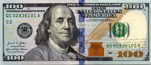 100 Dollars USA Banknote (Standard Issue) 2021