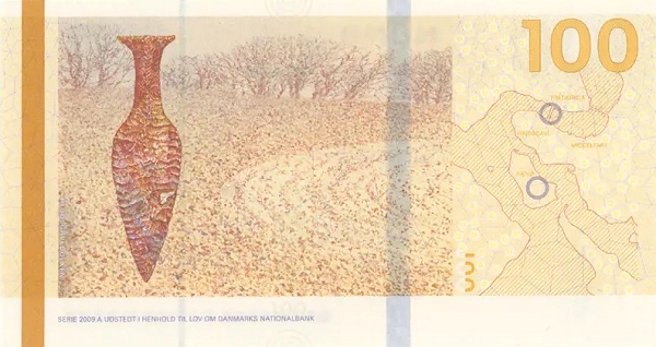 100 Kroner DNK Banknote (Standard Issue) 2019 (reverse)