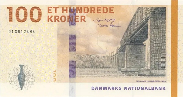 100 Kroner DNK Banknote (Standard Issue) 2019