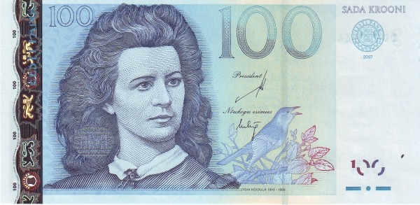 100 Krooni EST Banknote (Modern Kroon Issue (1994–2007)) 2007