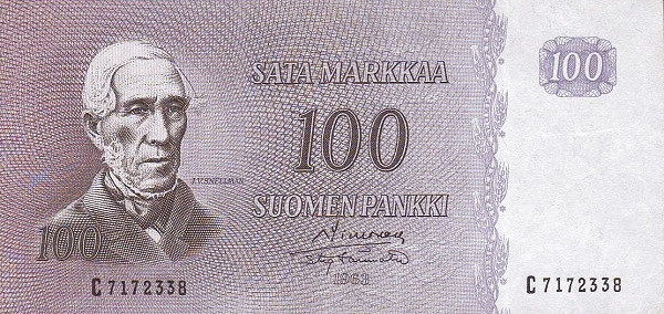 100 Markkaa / Mark FIN Banknote (Modern Markka Issue) 1963