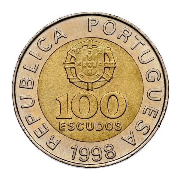 100 Portuguese Escudos coin (Pedro Nunes)