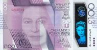 100 Pounds Sterling GIB Banknote (2015 Polymer Issue) 2015