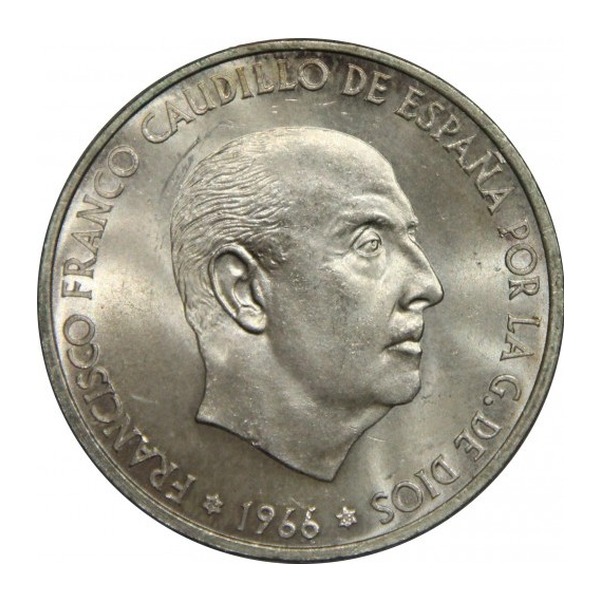 100 Spanish Pesetas coin