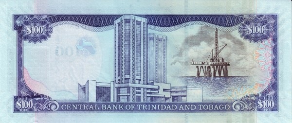 100 Trinidad And Tobago Dollar Paper Banknote (2006) (reverse)