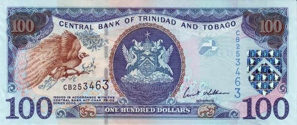 100 Trinidad And Tobago Dollar Paper Banknote (2006)