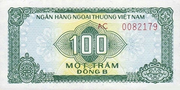 100 Vietnamese Dong Foreign Exchange Certificate Banknote