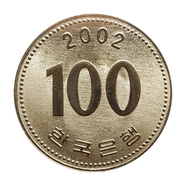 100 Won coin (Admiral Yi Sun-sin, 1983-present) (reverse)
