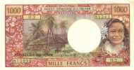 1000 Cfp Francs Banknote (Polynesian Girl)