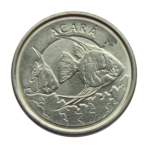 1000 Cruzeiros coin (Acará Fish) (reverse)