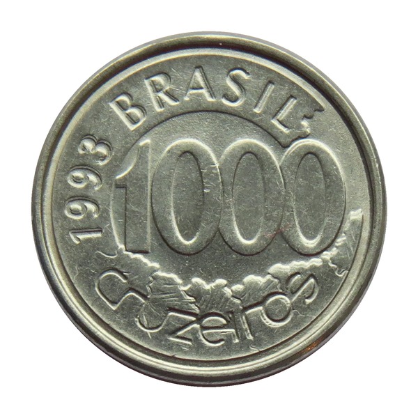 1000 Cruzeiros coin (Acará Fish)