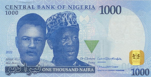1000 Nigerian Naira Banknote (Central Bank Of Nigeria)