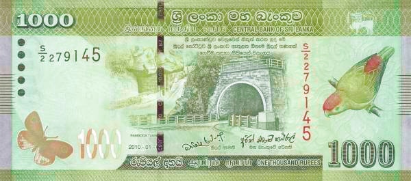 1000 Sri Lankan Rupees Banknote (Sri Lanka Dancers Series)